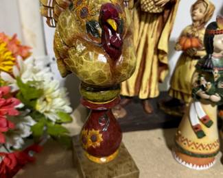THANKSGIVING & FALL-THEMED TURKEY FIGURINE