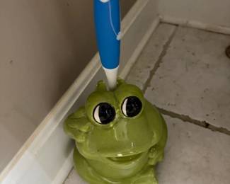 FROG SHAPED TOILET BRUSH HOLDER