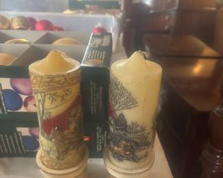 Vintage candle sticks w box