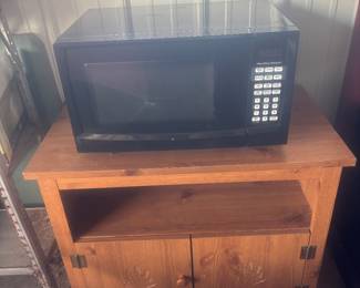 Microwave and stand