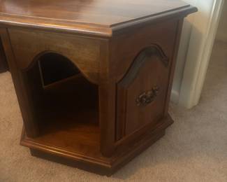 Wood end table