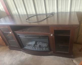 Entertainment center w electric fireplace