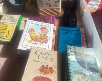 Cookbooks and lots of other books