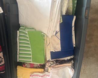 Lots of sheets and pillowcases