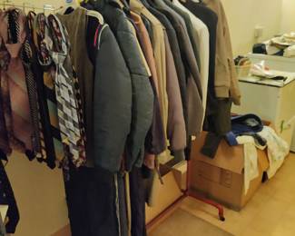 men' shirt, suit, jackets, and ties