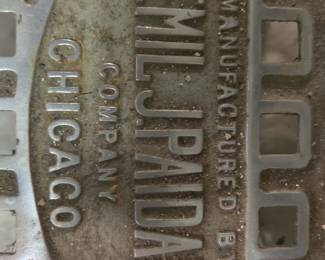 Chicago made barbering chair antique 