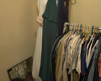 Men and women clothing and dresses