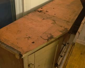 Antique farmhouse hutch