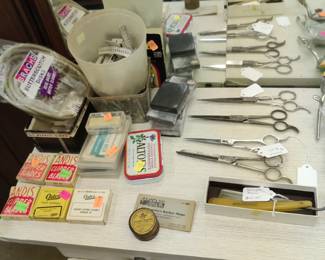 Vintage clipper blades and barbering