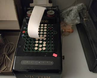 Antique adding machine