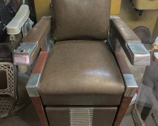 Antique barbering chairs