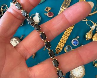 Sapphire & Gold Bracelet 