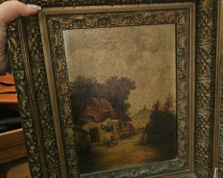 Late 18th century original oil painting and both are signed