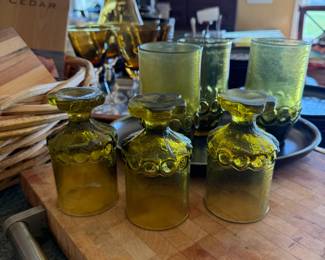 Vintage Green Glasses