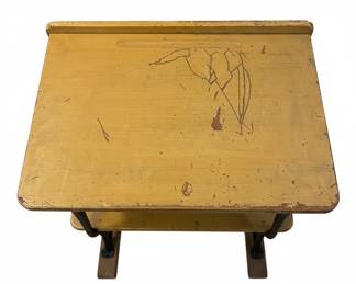 Antique School Desk