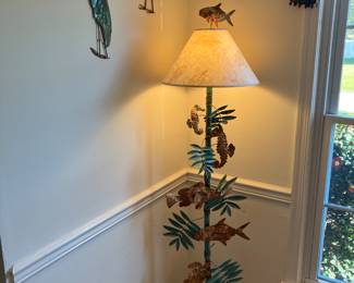 Vintage 2004- 2006 Boardwalk Art Show lamps and other home decor.