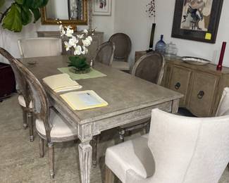 Dining room table and chairs