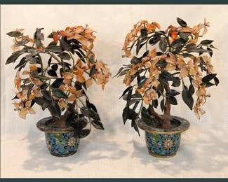 Pair of Cloisonne Pots 