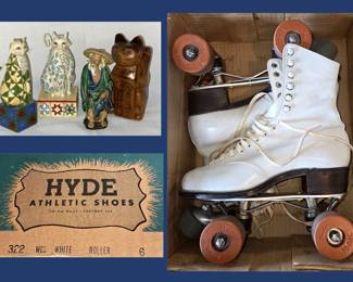 Jim Shore Cats, Mudman and Roller Skates with Original Box 