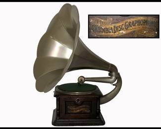 Columbia Disk Graphophone; Needs some TLC 
