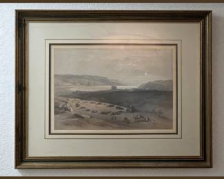  Perhaps a Louis Haghe Lithograph from an original by David Roberts. David Roberts was known for his Holy Land Paintings; There are 4 Smaller David Roberts lithos as well. 
