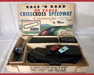 Vintage Marx Race and Road Speedway Complete Set