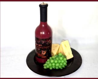 Wine Grapes and Cheese Candles 