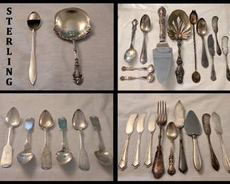 Lots of Great Sterling Pcs and Coin Silver Spoons including some interesting pcs 