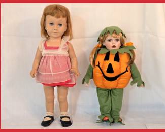 Vintage Chatty Cathy and Pumpkin Doll