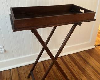 $100 Antique butler's tray; overall approx. 39" x 29" x 15"
