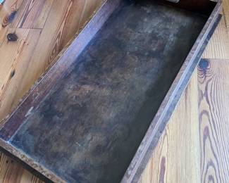 $100 Antique butler's tray; overall approx. 39" x 29" x 15"