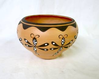 Avelia and Anderson J. Peynetsa Zuni Dragonfly Bowl