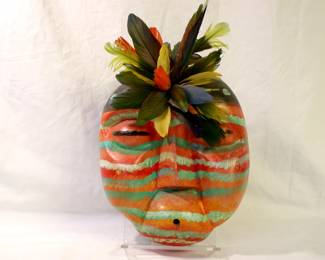 Gregory Lomayesva 2004 Hopi Folk Art Katsina Wood Mask