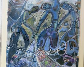 Bill Rane Untitled Oil On Canvas of Men And Sea