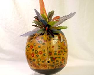 Gregory Lomayesva 2005 Hopi Folk Art Katsina Wood Mask