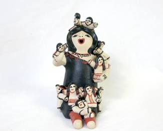 Denise Eustace Zuni Cochiti Sitting Grandmother Storyteller