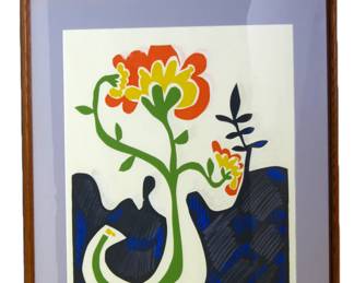 Jim Wagner "Spring Time Flower" A.P. Pastel and Screen Print