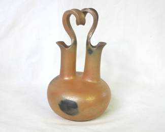 Eric Marcus Taos Pueblo Micaceous Wedding Vase