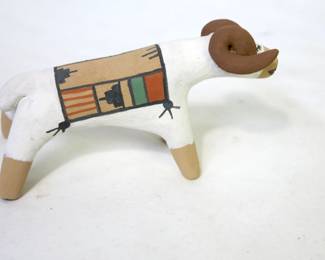 Clifford Kim Fragua Jemez Pueblo Clay Ram Storyteller