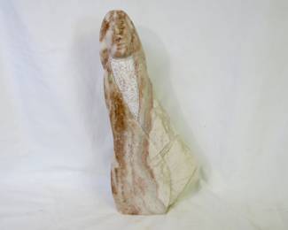 Ned Archuleta Taos Pueblo Hand Carved Alabaster Sculpture