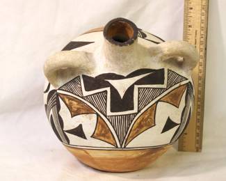 Vintage Acoma Polychrome Canteen