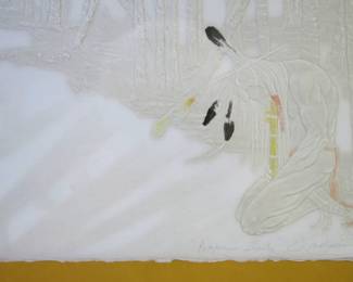 Ed Morgan Embossed Print "Aspen Flute" 1/50