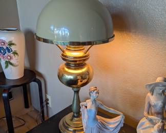 Underwriters Labratory brass hurricane lamp - my favorite item!