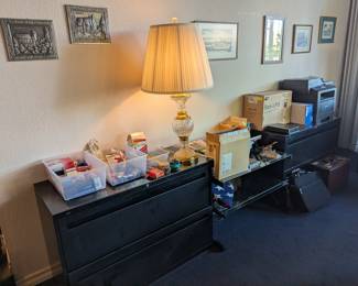 Home Office space - lateral file cabinets, load up on office supplies.