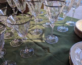 Crystal stemware - perfect for holiday entertaining.