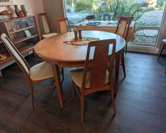 MCM Dining area -Teak beautiful! Wait to see it expanded!