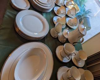 Lenox China serving for 12