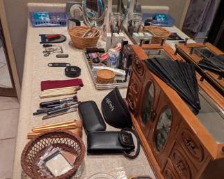 Jewelry box and toiletries