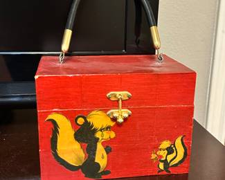 Vintage wooden purse 