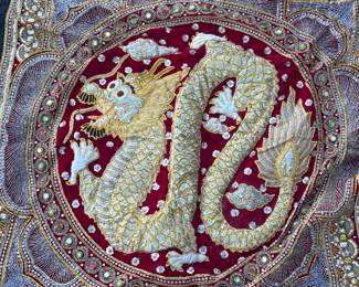 Embroidered wall hanging 